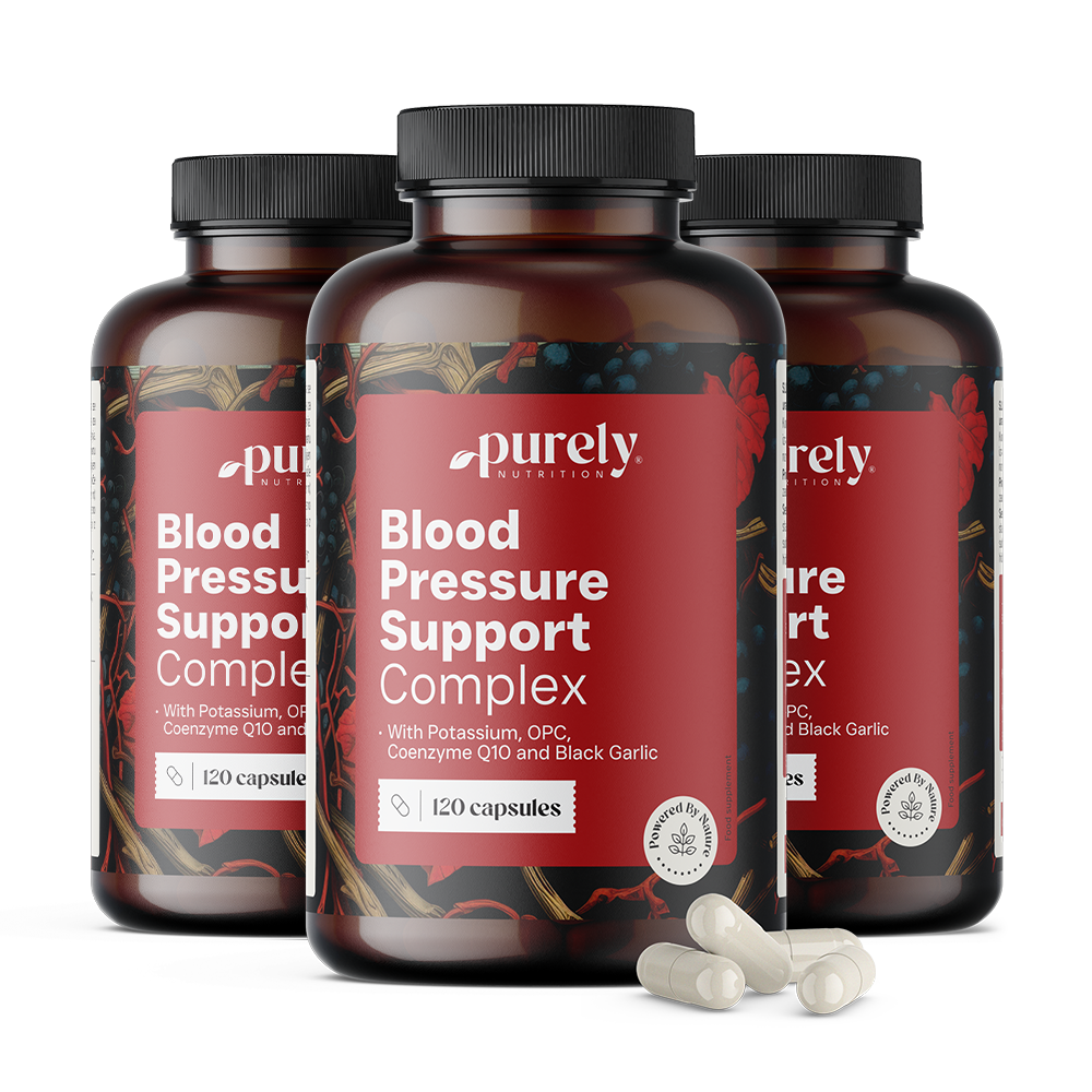 3x Blood Pressure Support Complex – Komplex zur Blutdruckregulation, zusammen 360 Kapseln