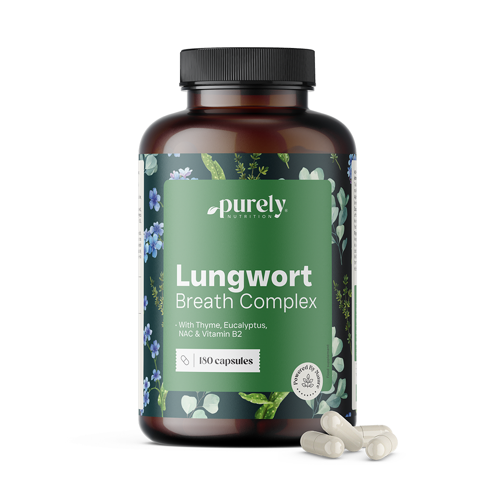 Lungwort Breath Complex – Lungenkraut mit Thymian und Eukalyptus, 180 Kapseln