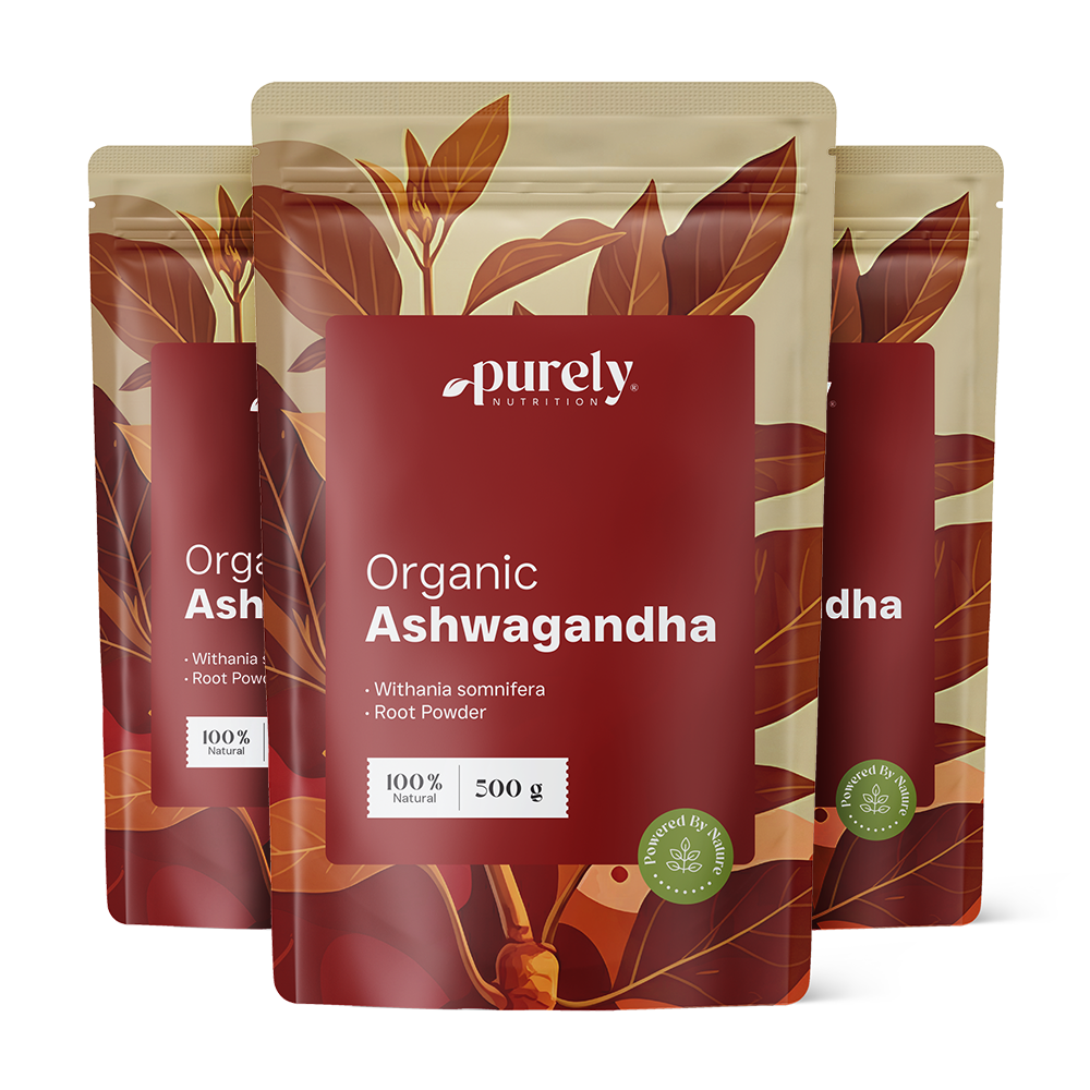 3x BIO Ashwagandha Pulver, zusammen 1500 g