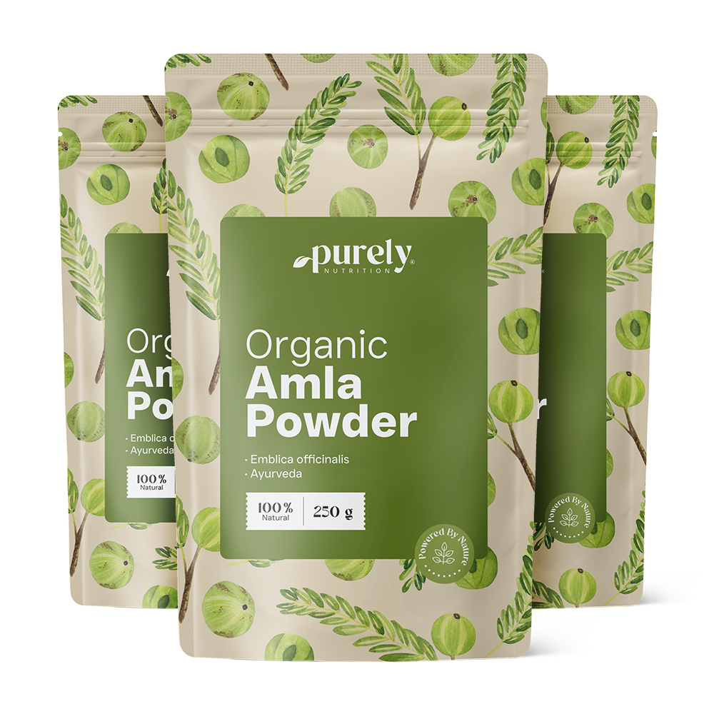 3x BIO Amla Pulver, zusammen 750 g