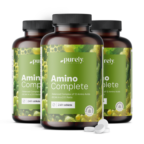 3x Amino Complete - ausgewogener Komplex aus 12 Aminosäuren, zusammen 720 Tabletten