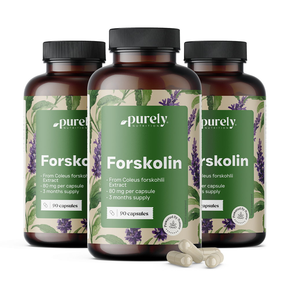 3x Forskolin 80 mg, zusammen 270 Kapseln